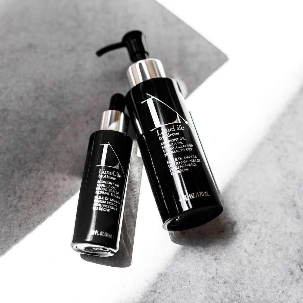Midnight Oil    Achieve radiant, glowing skin in your sleep with the Midnight Oil™ Collection. This cleansing oil and facial serum duo is infused with antioxidant-rich Marula Oil to improve skin’s radiance and illuminate the complexion while you sleep.